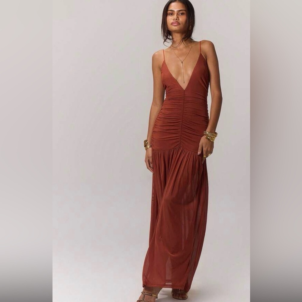 Muse Terracotta Maxi Dress